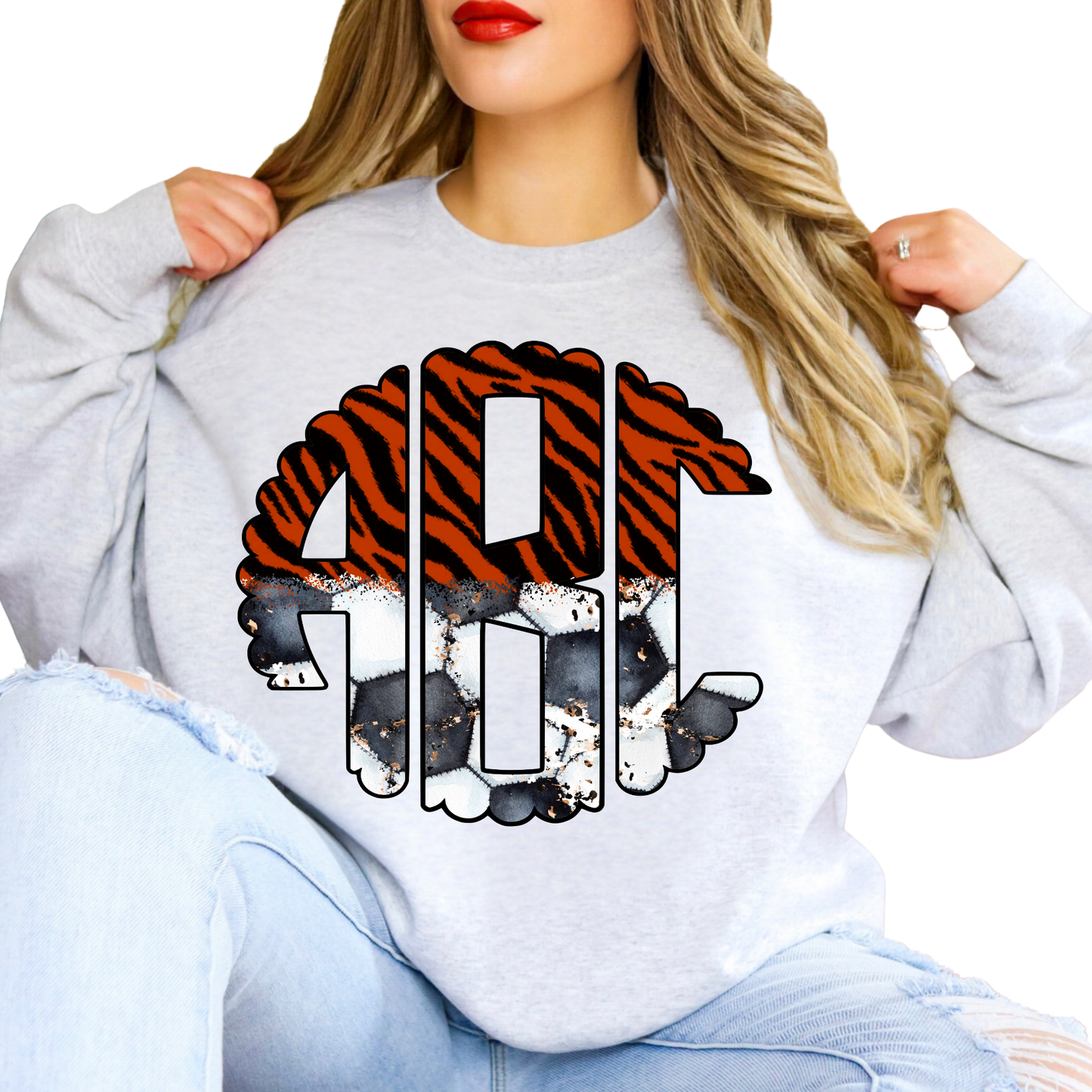 Soccer Field - Custom Monogram Transfer