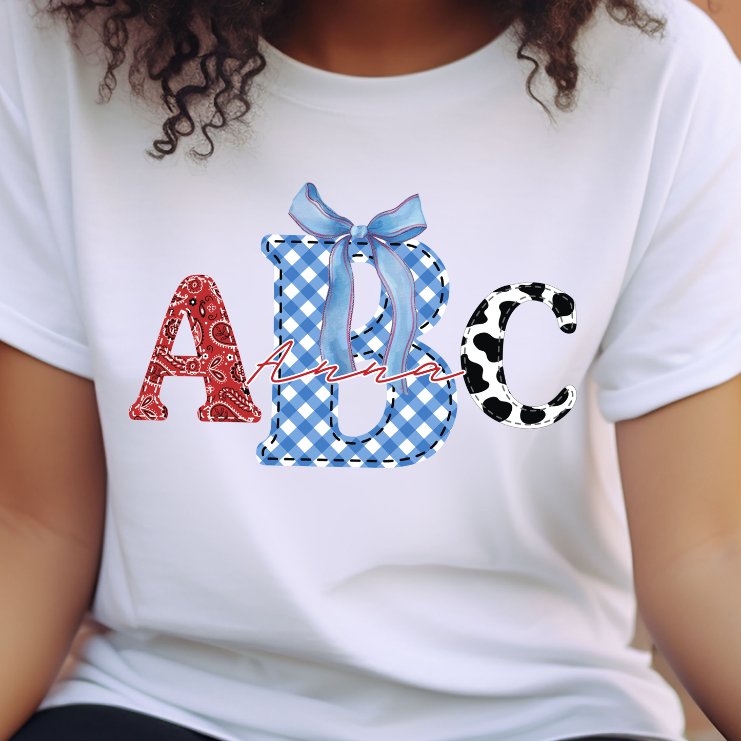 Coquette Cowgirl - Custom Monogram Transfer