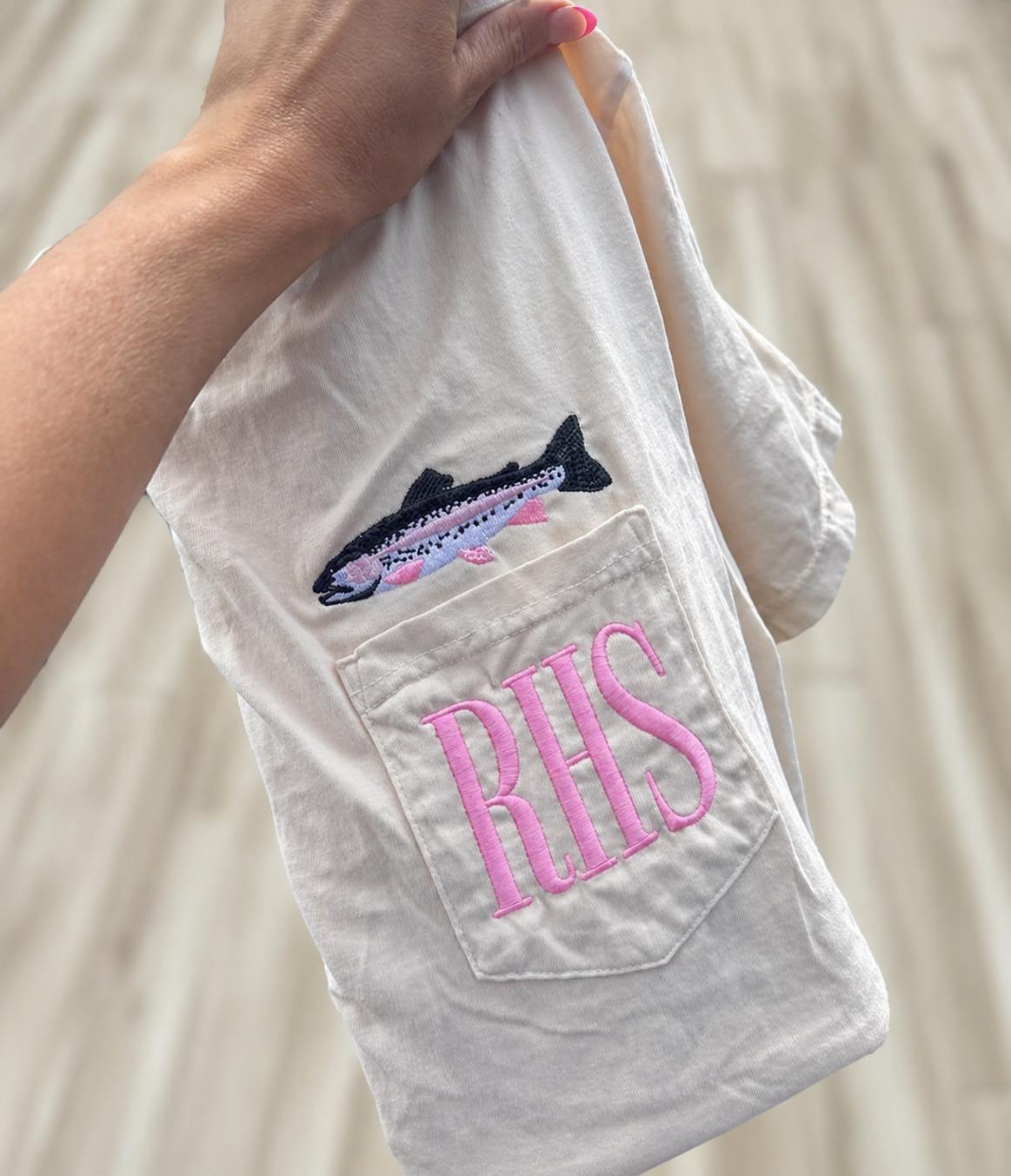 Rainbow Trout Monogram - CC Tee
