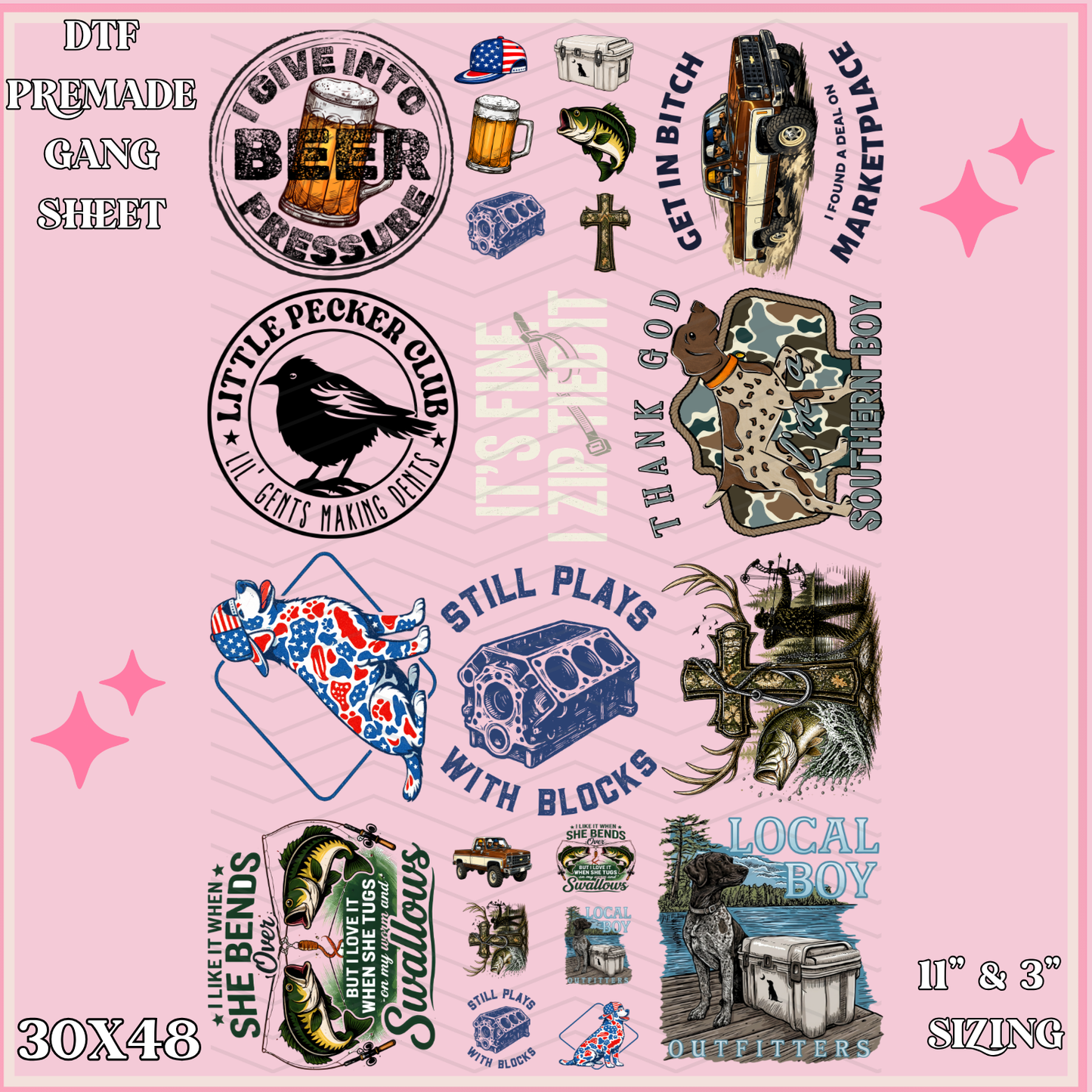 Everyday Men - 30x48 - PREMADE GANG SHEET