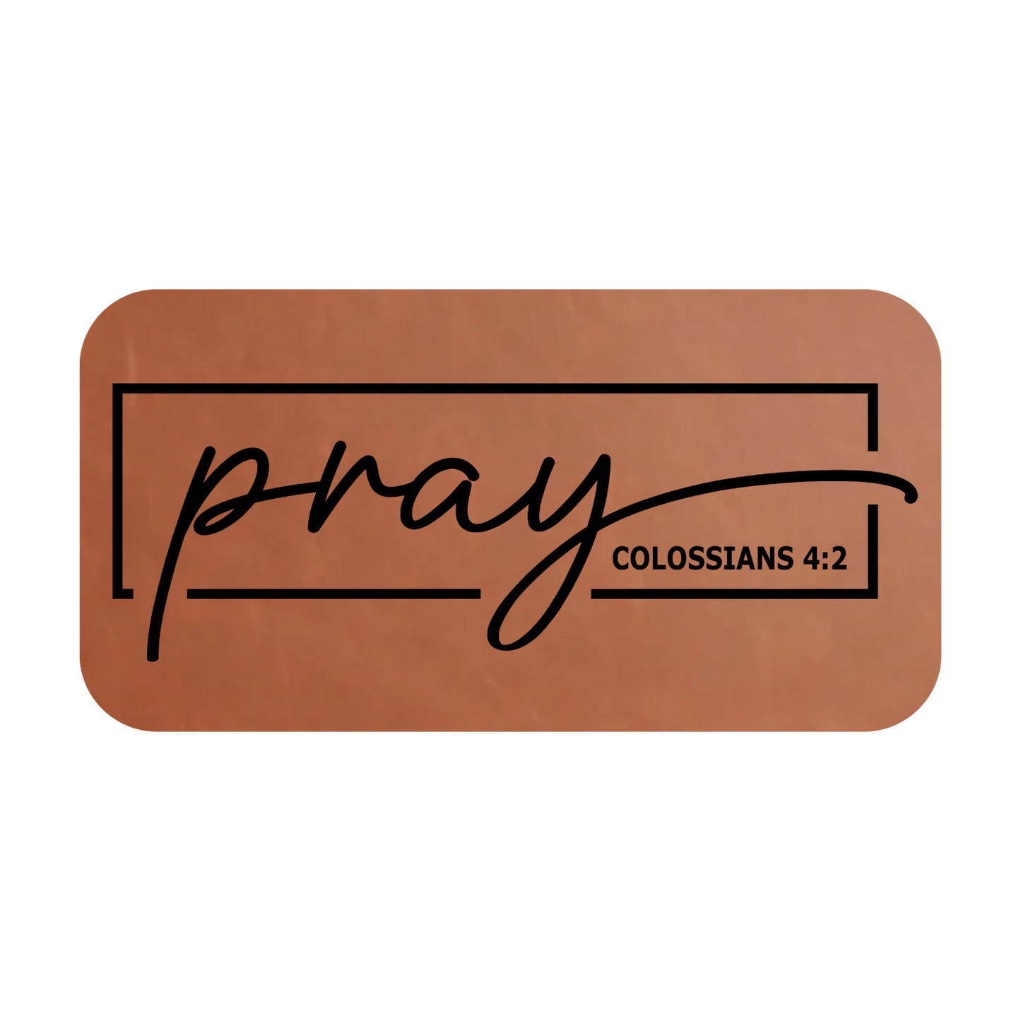 Pray✝️ Leather Patch