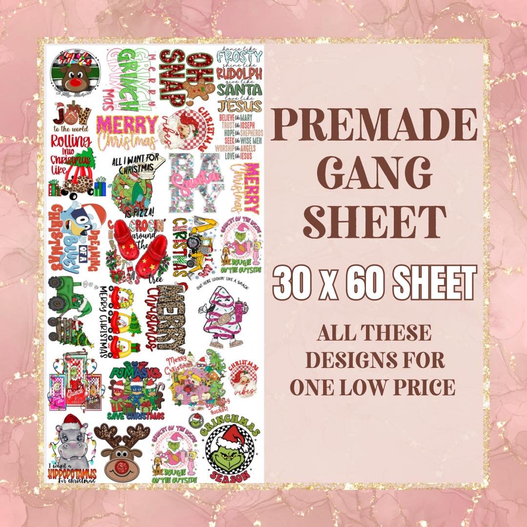 **YOUTH** Christmas - 30x60 - PRE MADE GANG SHEET