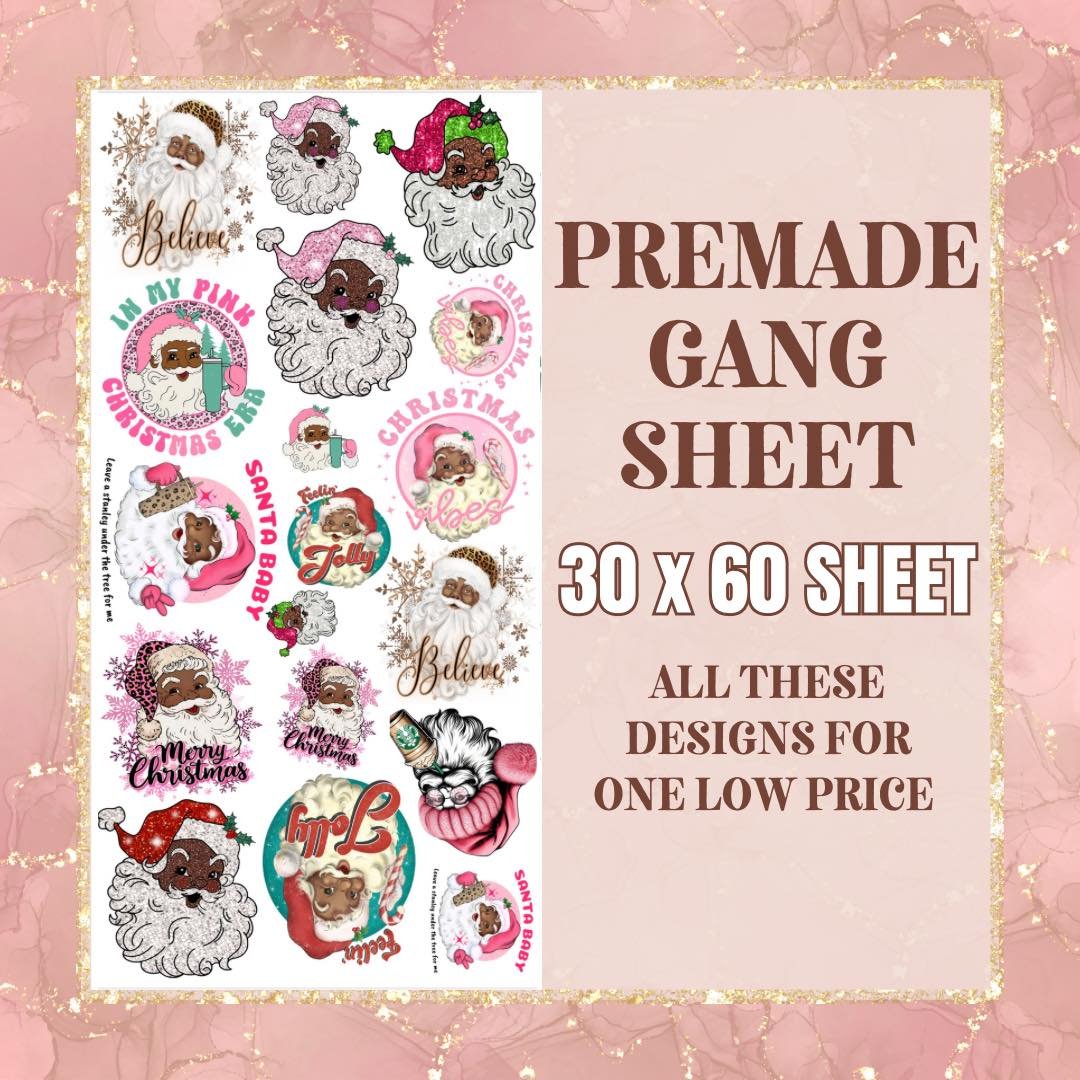 SANTA - 30x60 - PRE MADE GANG SHEET