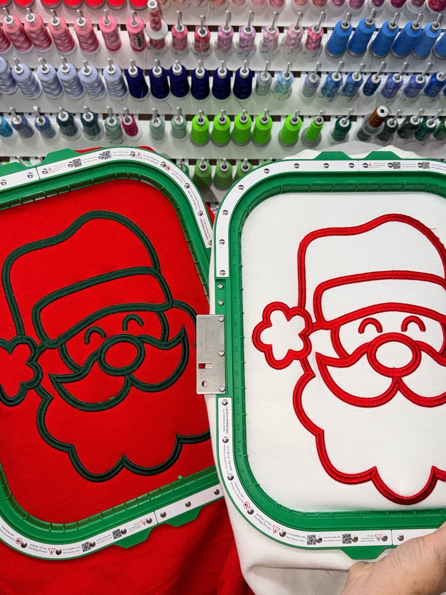 3D Puff Embroidered Santa