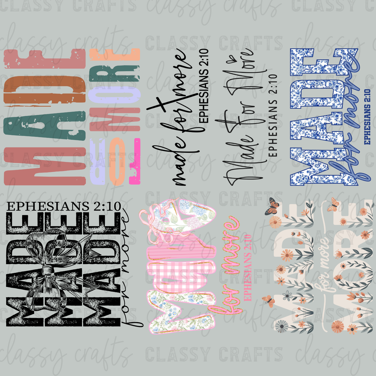 Made for More 30x24 - PREMADE GANG SHEET