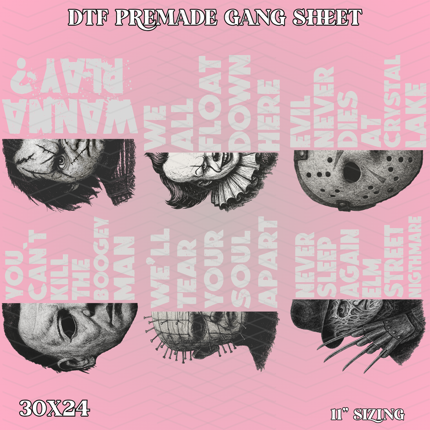 Vintage Halloween - 30x24 - PREMADE GANG SHEET
