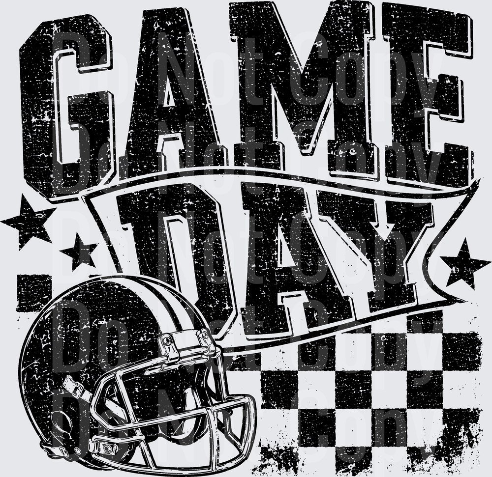 GAME DAY FOOTBALL GRUNGE (DTF)