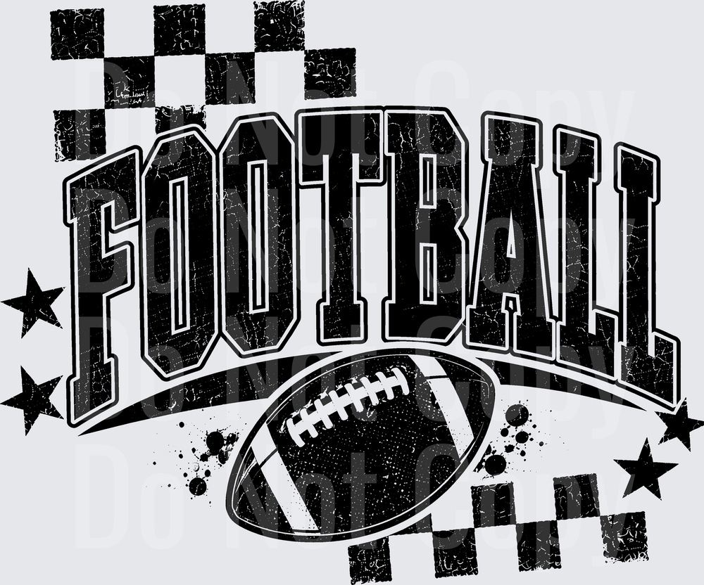 FOOTBALL GRUNGE (DTF)