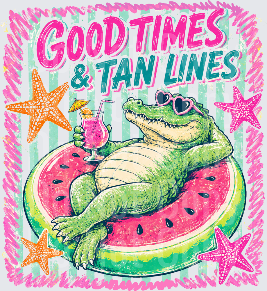 Good Times & Tan Lines Alligator Summer Float (DTF)