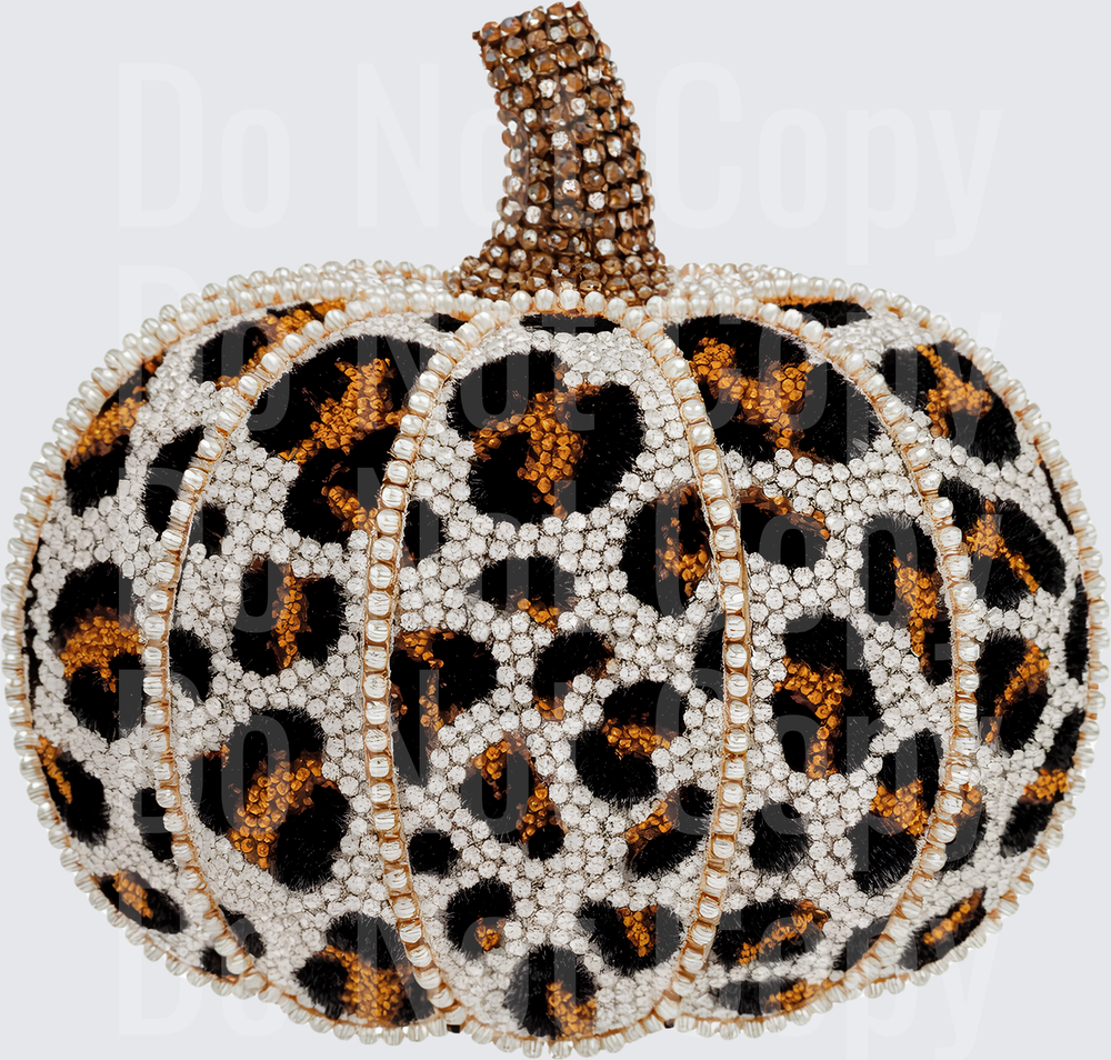PUMPKIN LEOPARD DIAMOND PEARL (DTF)