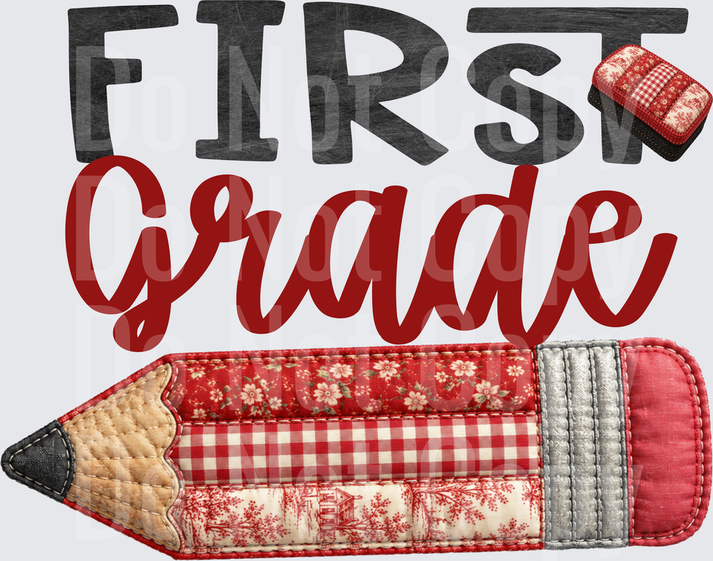first grade red (DTF)