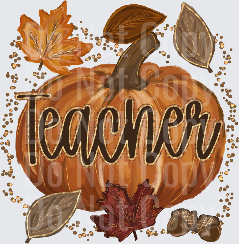 Teacher Pumpkin (DTF)