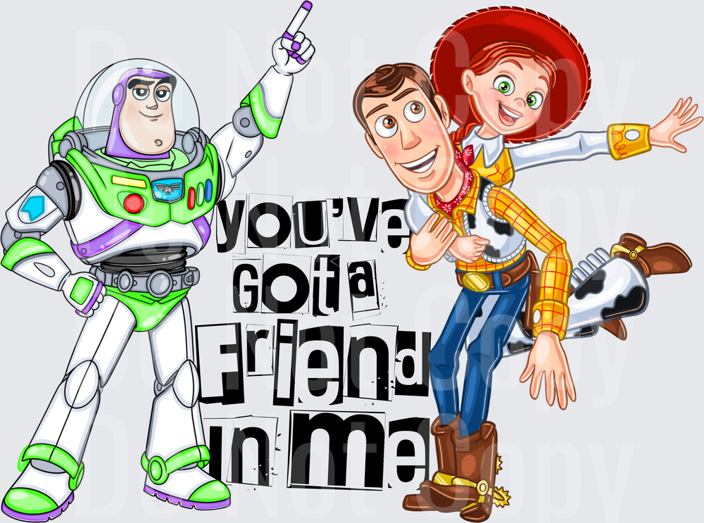 Space Ranger Cowboy Cowgirl You've Got a Friend In Me (DTF)