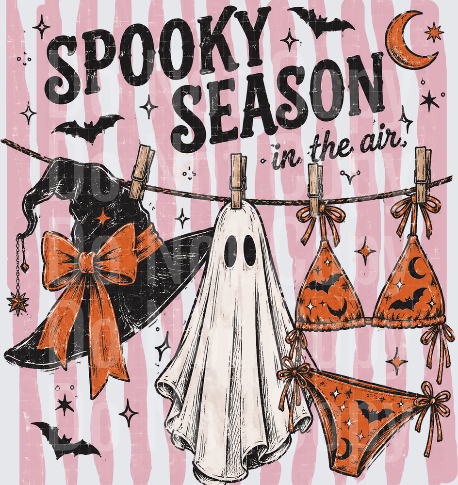 Spooky Season In The Air Halloween Clothesline (DTF)