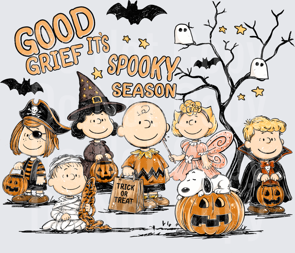 Good Grief It's Spooky Season Halloween Gang (DTF)