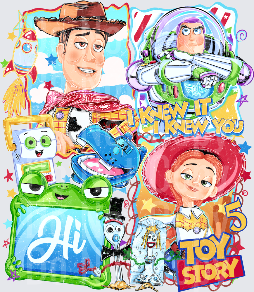 Cowboy Sheriff Spaceman Cowgirl Toy Gang I Knew You (DTF)