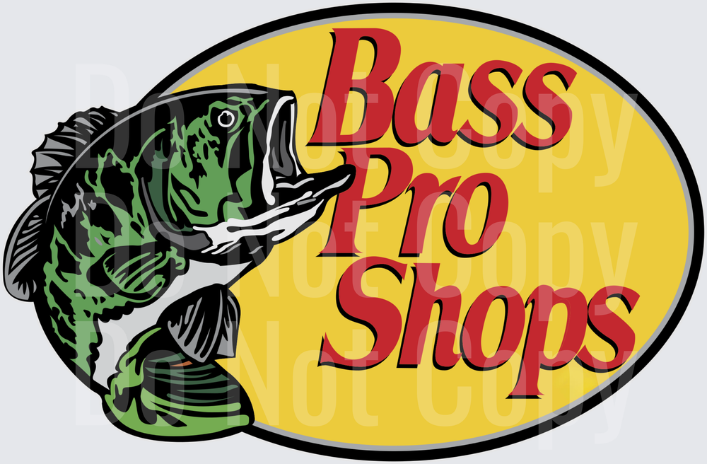 Green Bass Fish Oval Logo Design - DTF
