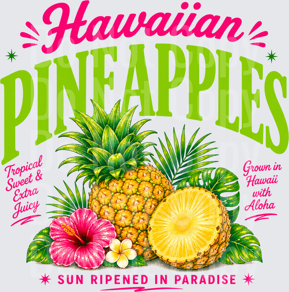 hawaiian pineapples (DTF)