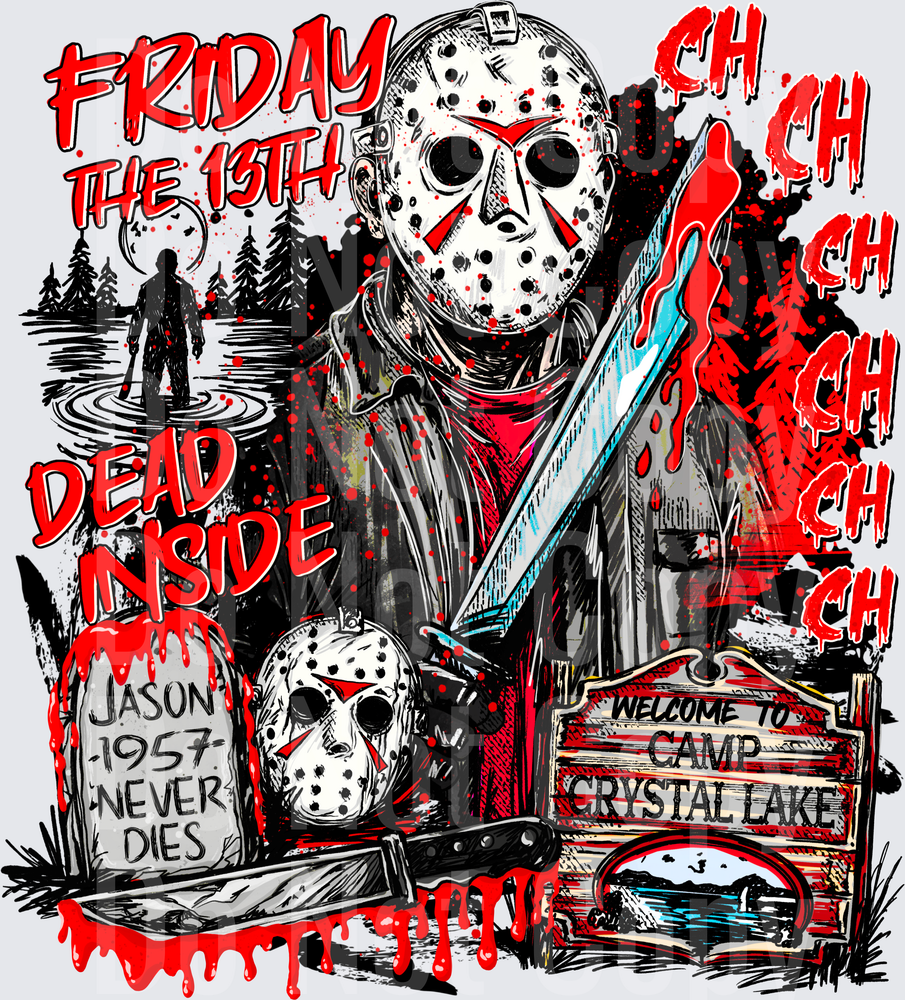 Friday The 13th Jason Voorhees Camp Crystal Lake (DTF)