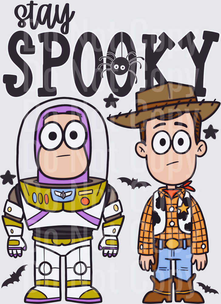 Stay Spooky Space Ranger Cowboy Halloween Duo (DTF)