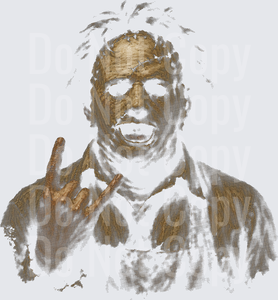 leather halftone (DTF)