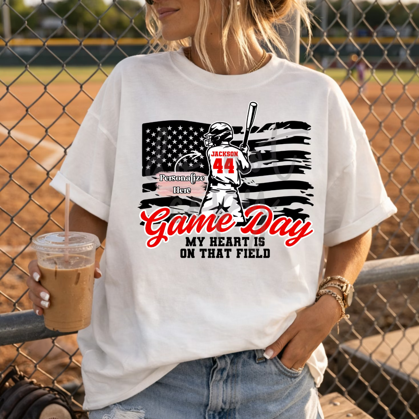 Baseball/Softball Gameday Flag -  ‼️Fully Customizable Transfer‼️