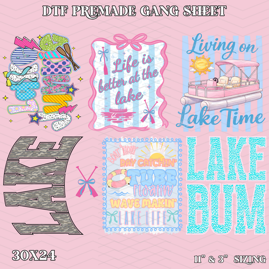 Lake Season - 30x24 -  PREMADE GANG SHEET