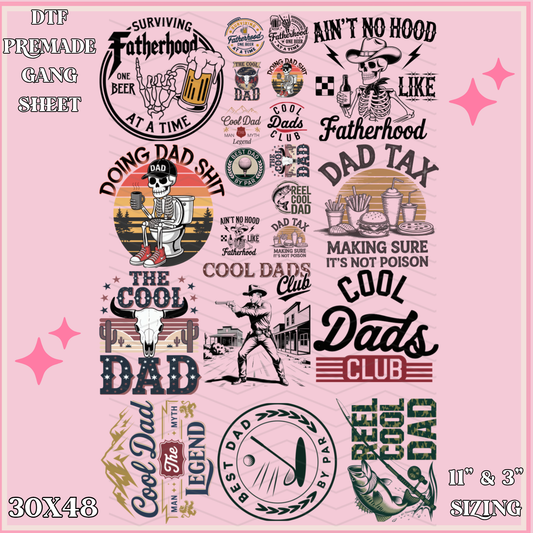 Mens Snarky Quotes - 30x48 - PREMADE GANG SHEET