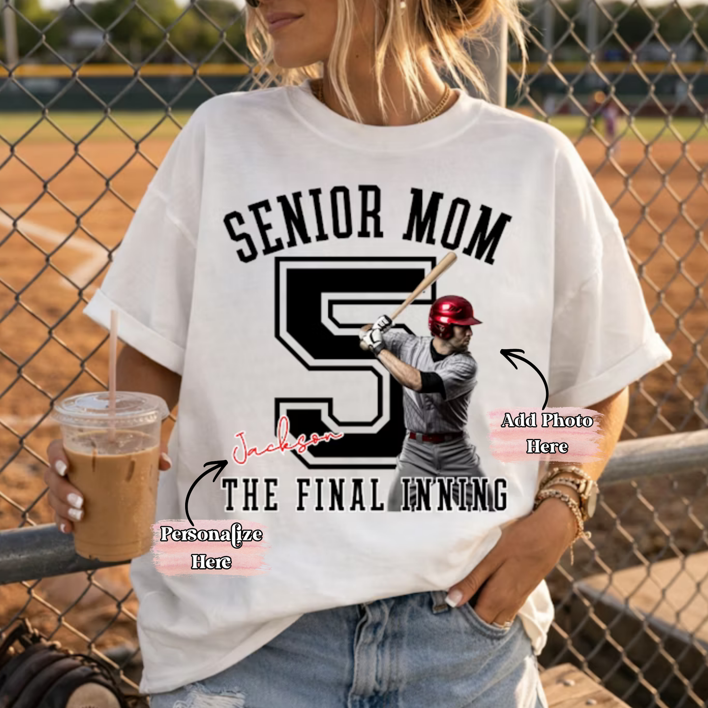 Senior Sports Mom -  ‼️Fully Customizable Transfer‼️