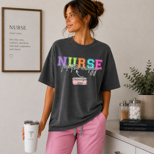 Bright Varsity Nurse/CNA -  ‼️Fully Customizable Transfer‼️