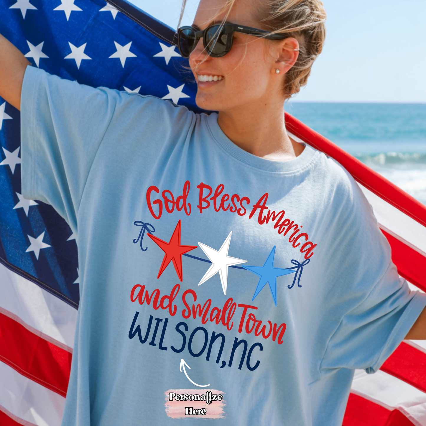 Small Town 4th Of July -  ‼️Fully Customizable Transfer‼️