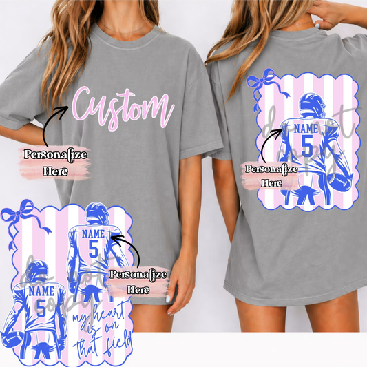 Preppy Football Stripes -  ‼️Fully Customizable Transfer‼️