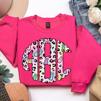 Easter Leopard - Custom Monogram Transfer