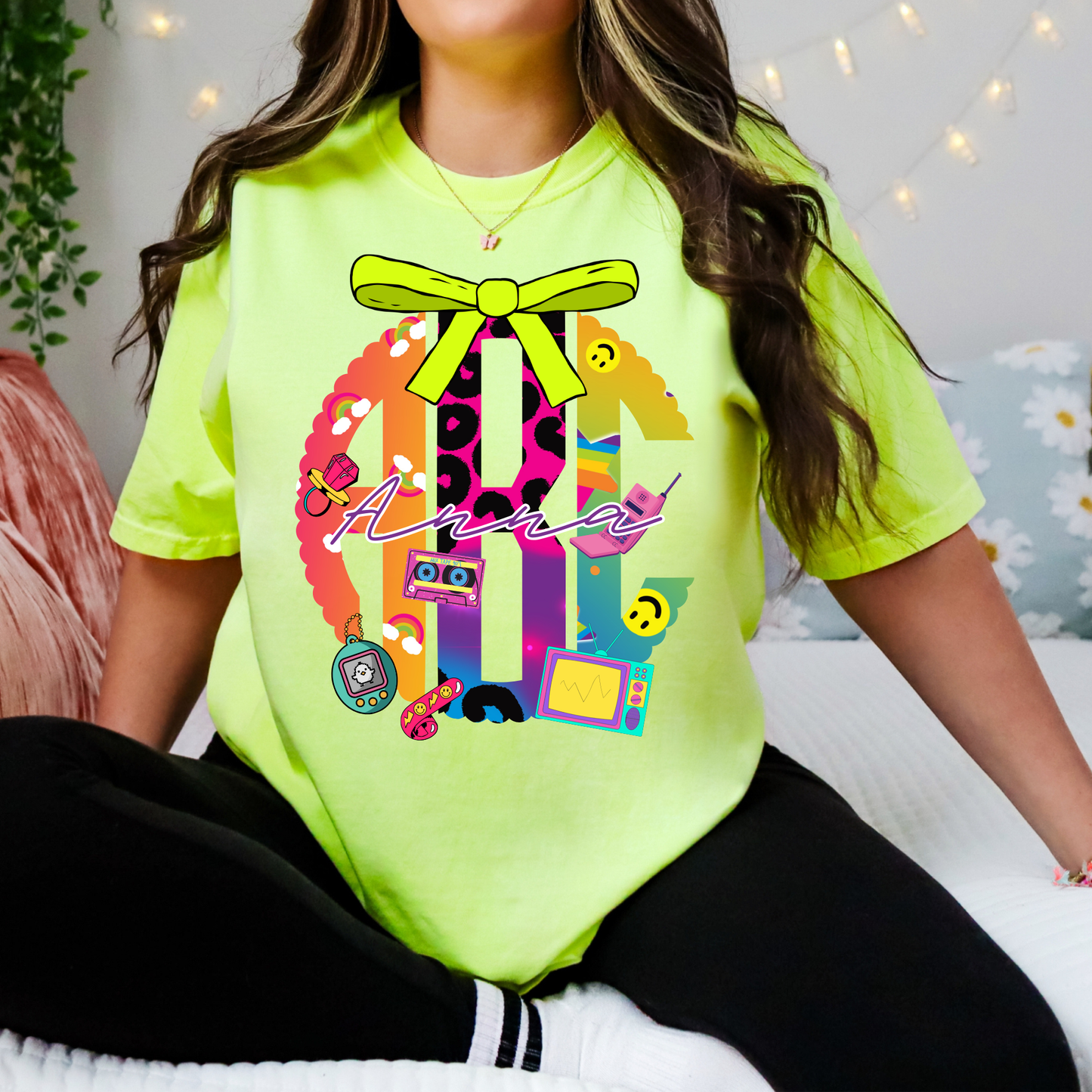 90's Girl - Custom Monogram Transfer