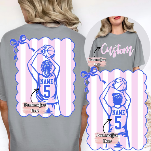 Preppy Basketball Stripes -  ‼️Fully Customizable Transfer‼️