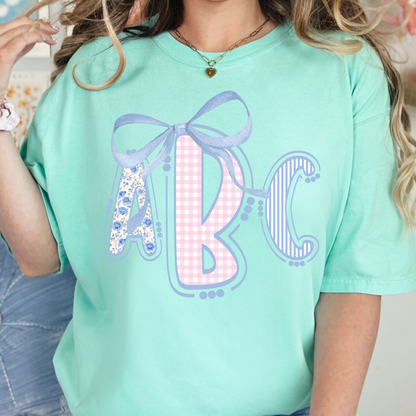 Grandmillennial Coquette - Custom Monogram Transfer