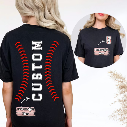 Baseball / Softball Number & Text - ‼️FULLY CUSTOMIZABLE‼️ Transfer