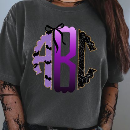 Halloween Bat - Custom Monogram Transfer