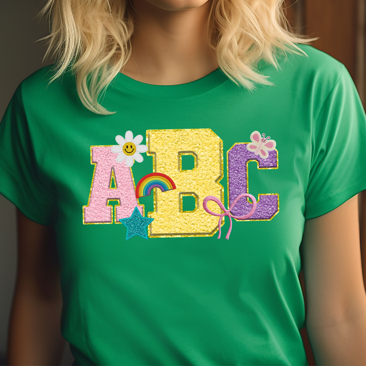 Preppy Pastel Patch - Custom Monogram Transfer