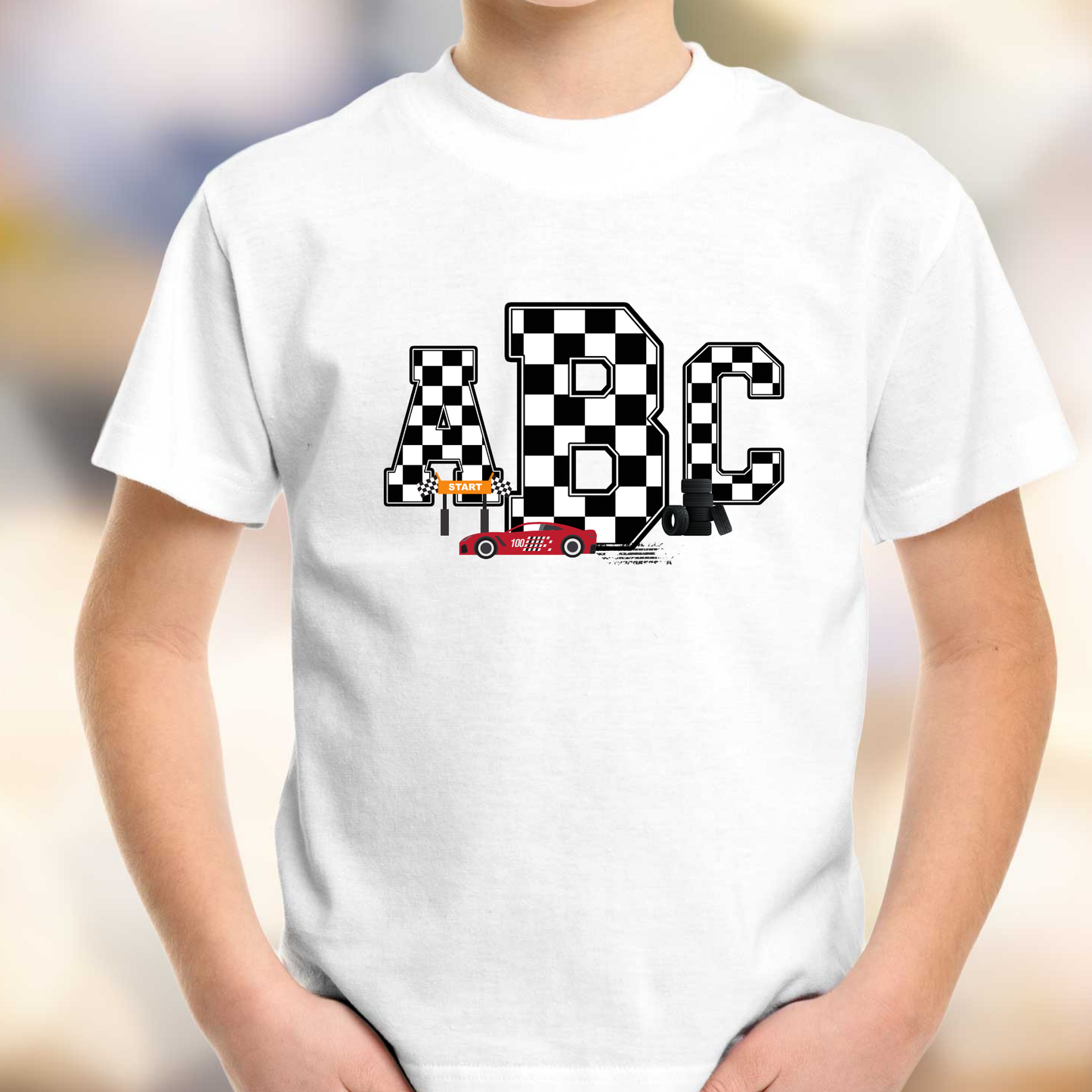 Checkered Racing - Custom Monogram Transfer