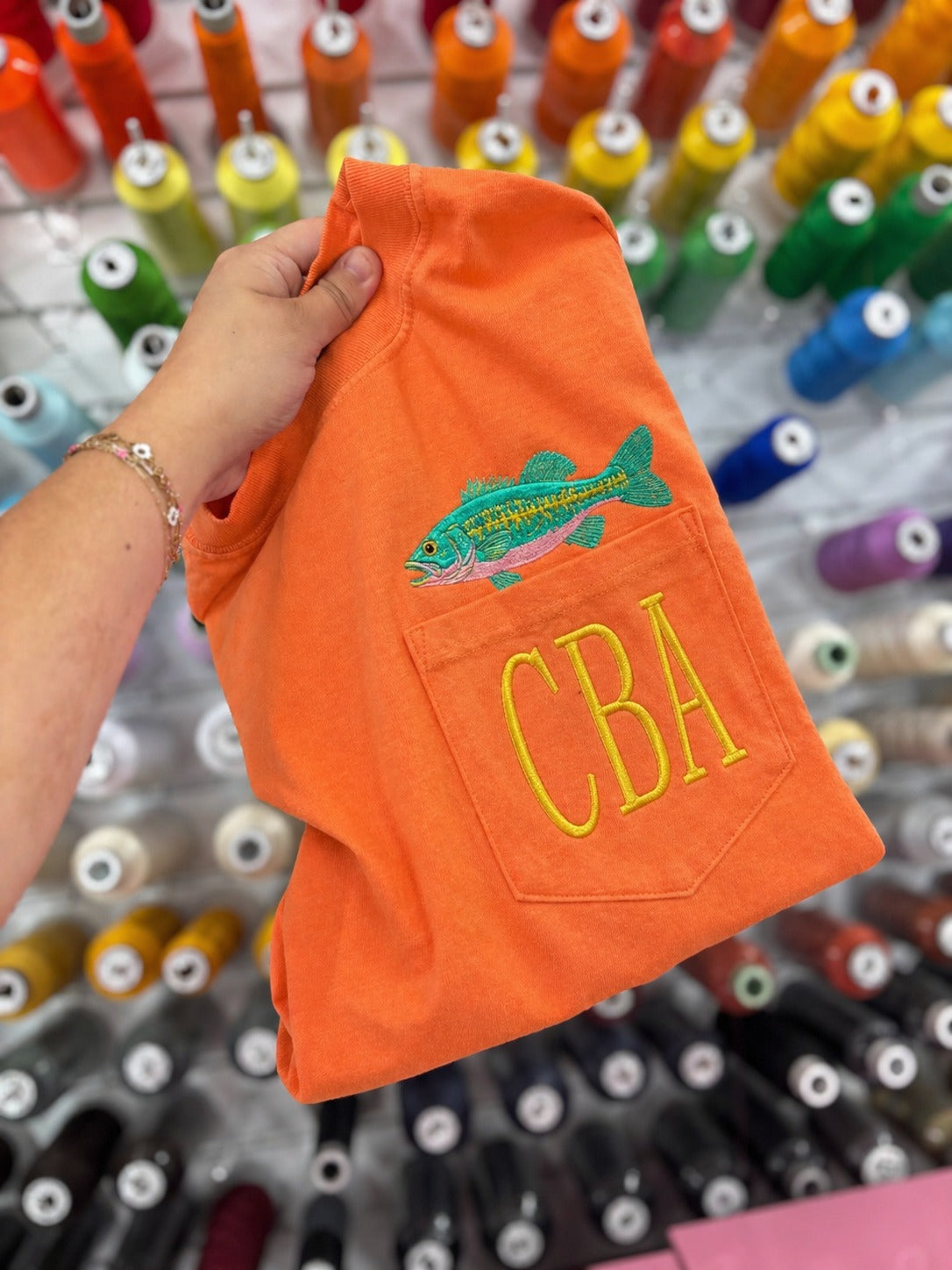 Rainbow Bass Monogram - CC Tee