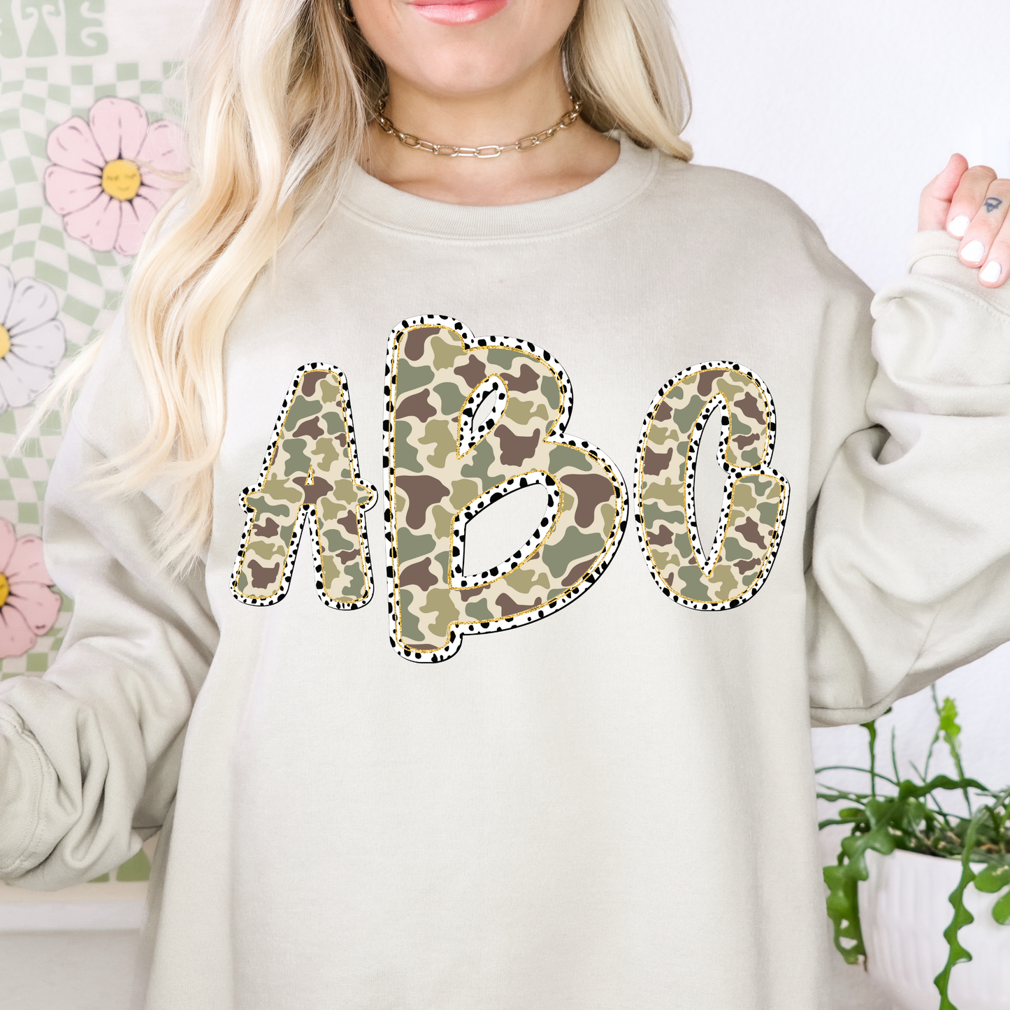 Camo Dalmation - Custom Monogram Transfer