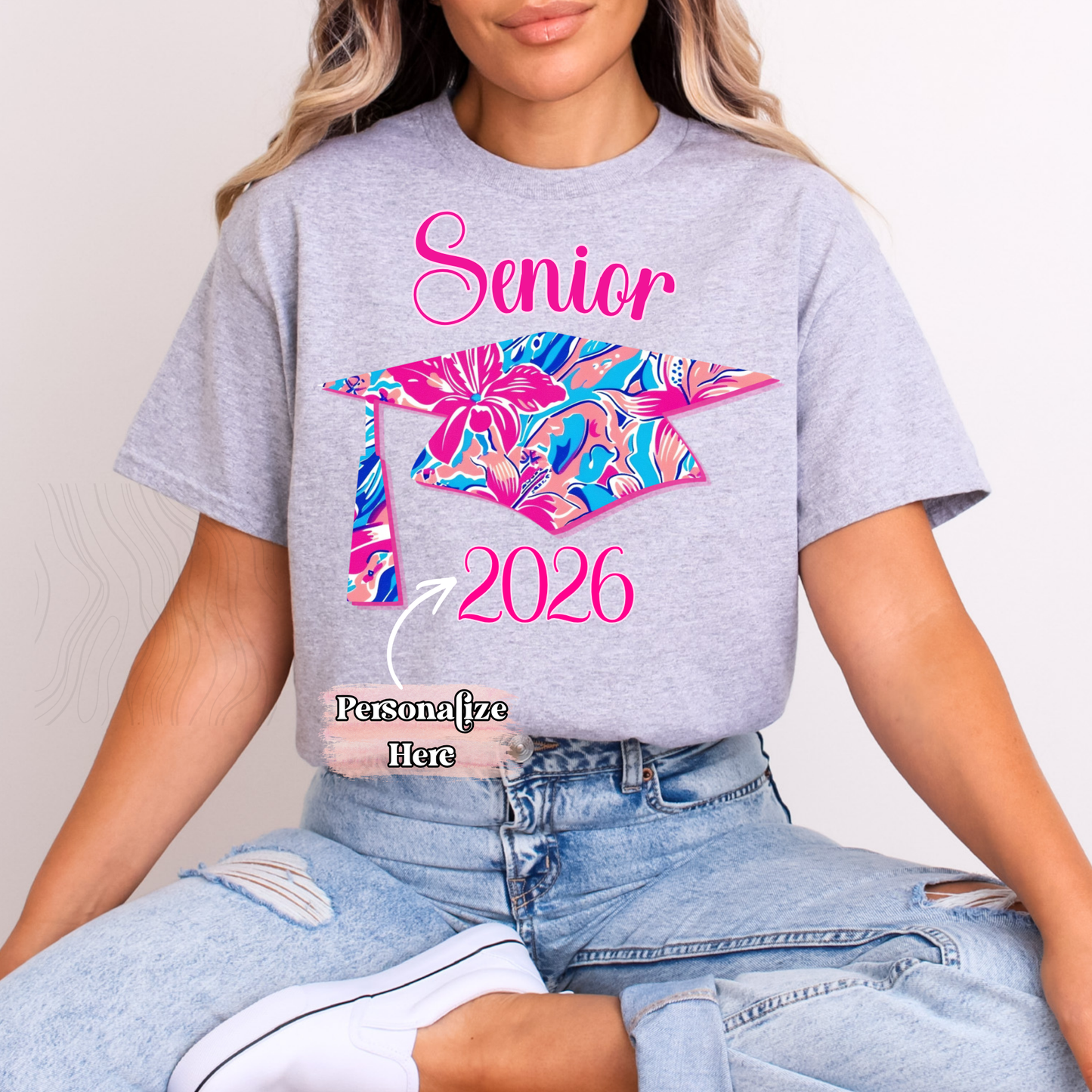 Preppy Senior Cap -  ‼️Fully Customizable Transfer‼️