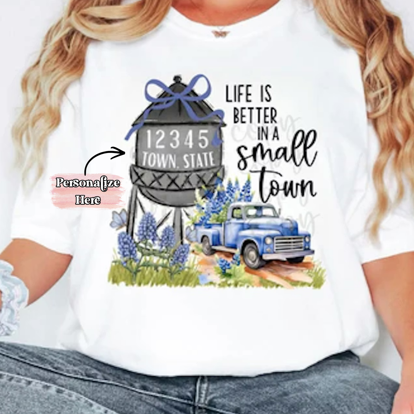 Life Is Better In A Small Town -  ‼️Fully Customizable Transfer‼️