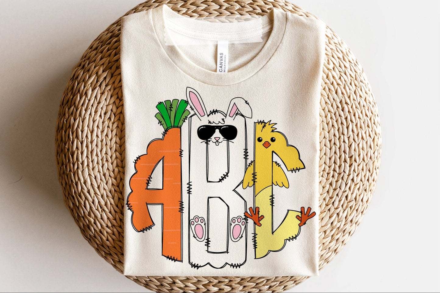 Easter Bunny - Custom Monogram Transfer