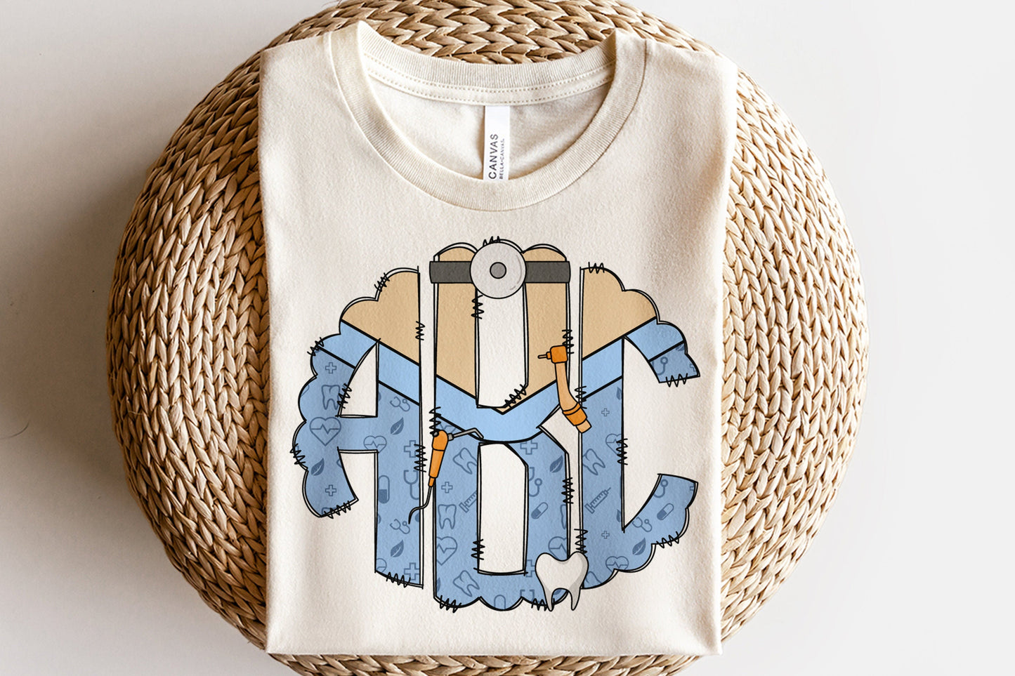 Dentist - Custom Monogram Transfer