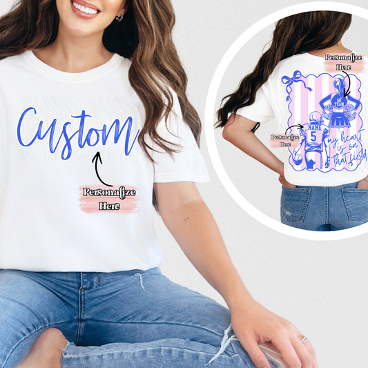 Preppy Cheer & Football Stripes -  ‼️Fully Customizable Transfer‼️