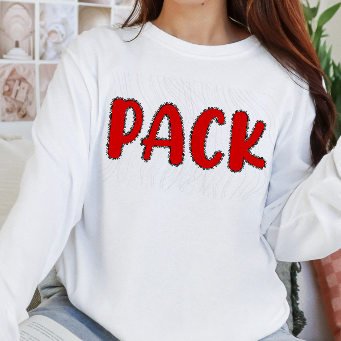 Preppy Lace Letters -  ‼️Fully Customizable Transfer‼️