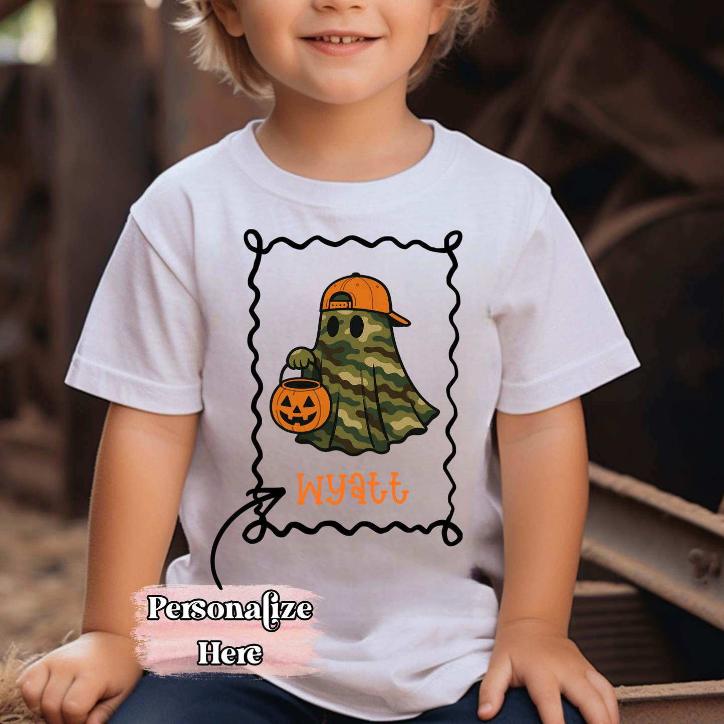 Camo Ghost Nameplate -  ‼️Fully Customizable Transfer‼️