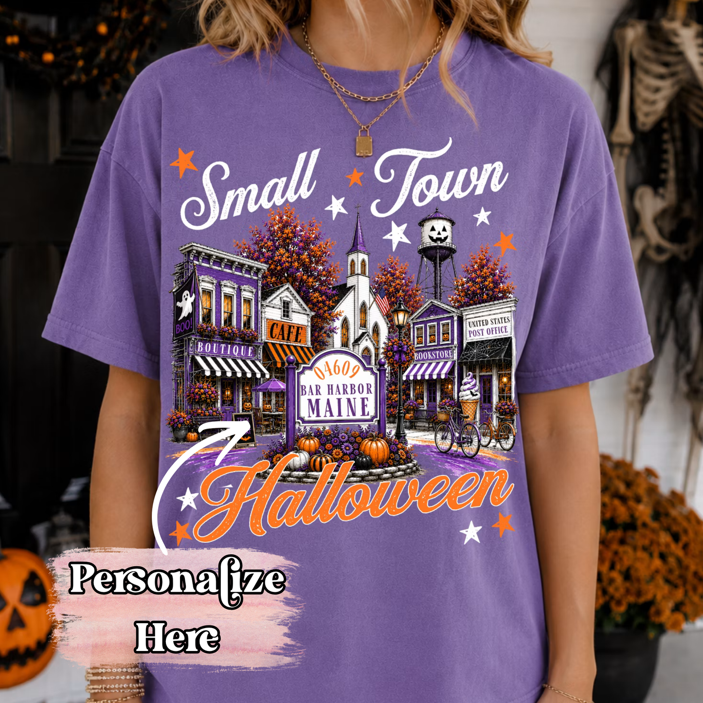 Small Town Halloween -  ‼️Fully Customizable Transfer‼️